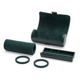 Wolf British Racing Green Triple Watch Roll - Dracakis Jewellers